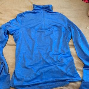 Brooks heather blue lightweight 1/4 zip
